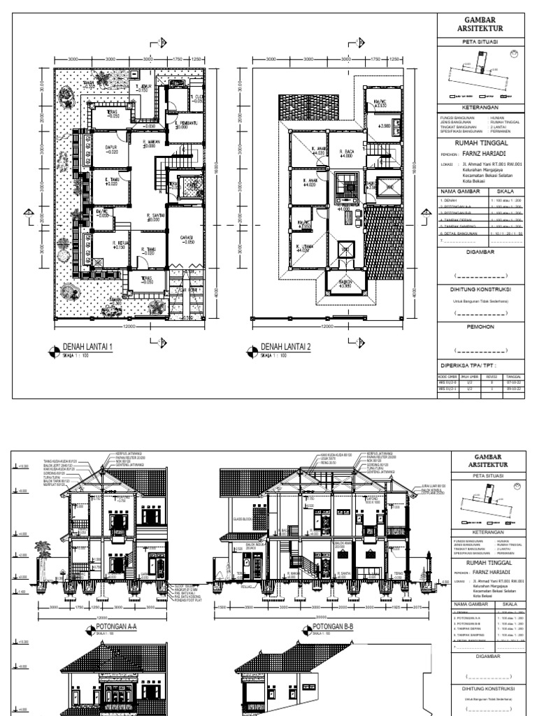 Contoh Gambar PBG | PDF