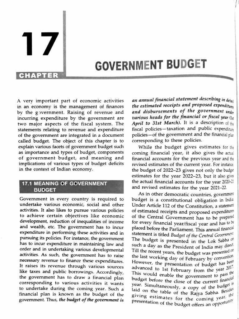 Government Budget | PDF