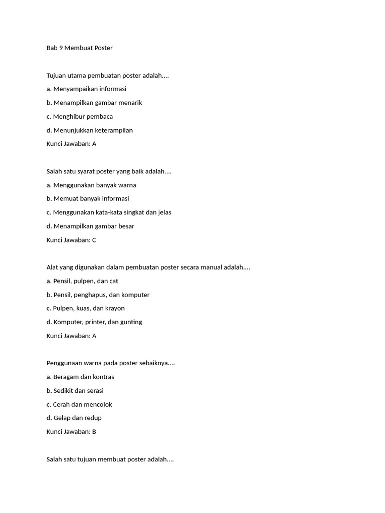Bahan soal pas mts 8 semester 2 pdf