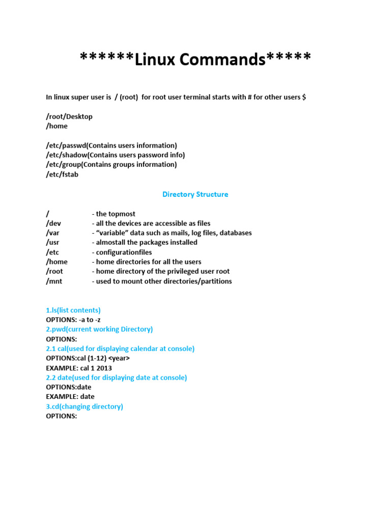 Linux Commands | PDF