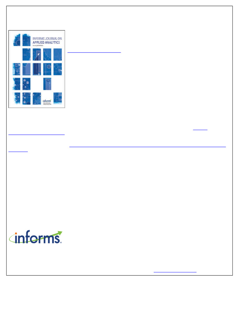 Informs Journal On Applied Analytics - Blockchain | PDF