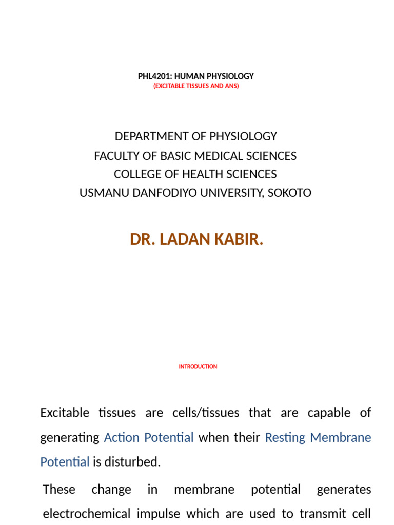 X-Tissue Lecture Note (Nerves) | PDF