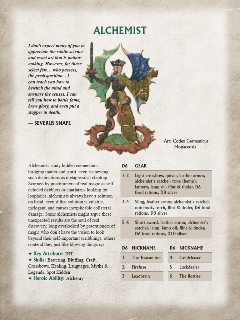 Alchemist - Aerendir | PDF