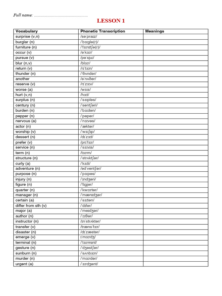 L P 7 Lesson 1 Review | PDF