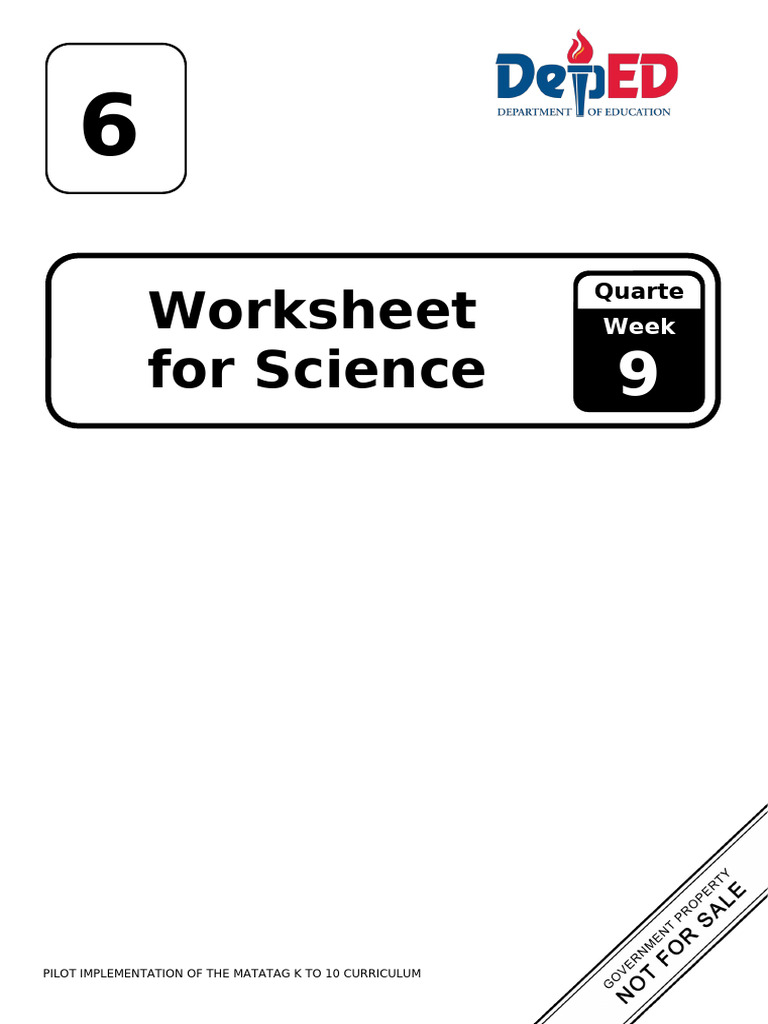 WS Science 6 Q1 Week9 V1 | PDF
