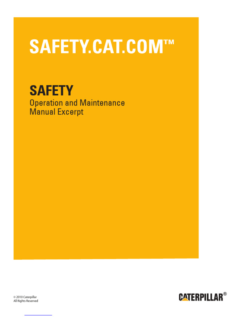 Safety: Operation and Maintenance Manual Excerpt | PDF