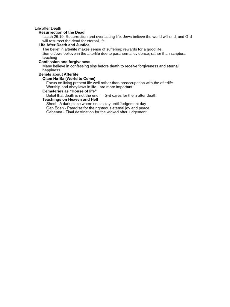 Life After Death | PDF