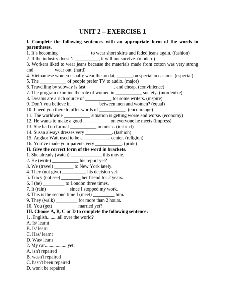 Exercise 1 pdf