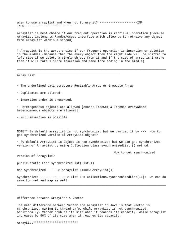 Arraylist | PDF