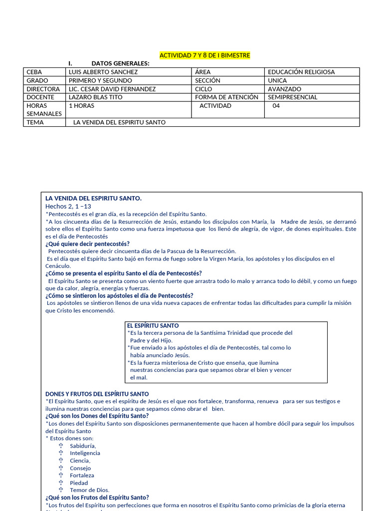 Actividad 3 de Ii Bimestre | PDF