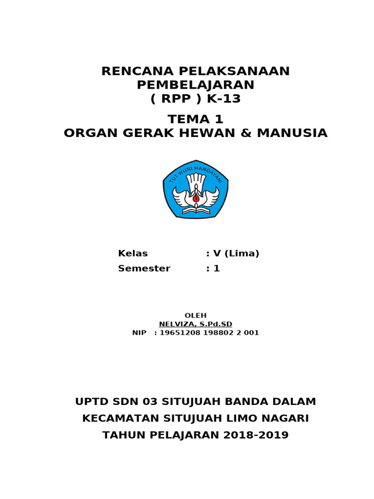 Cover k13 RPP-V | PDF