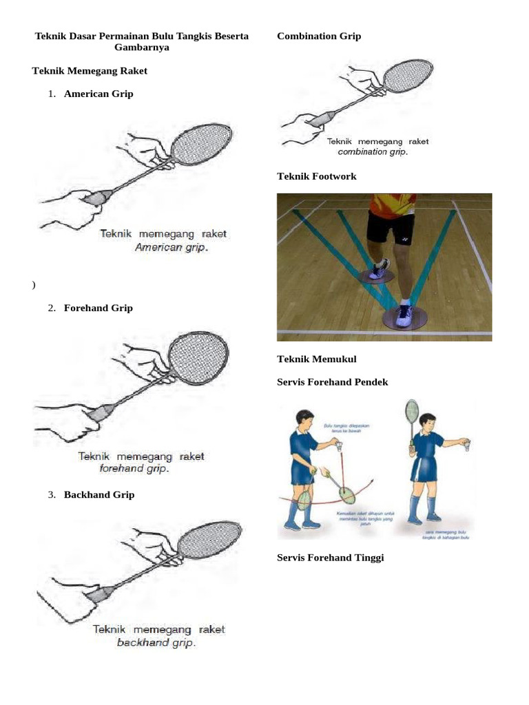 Gambar bulu Tangkis | PDF