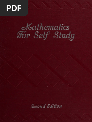 Mathematics For Self Study - 1946 - Anna's Archive | PDF