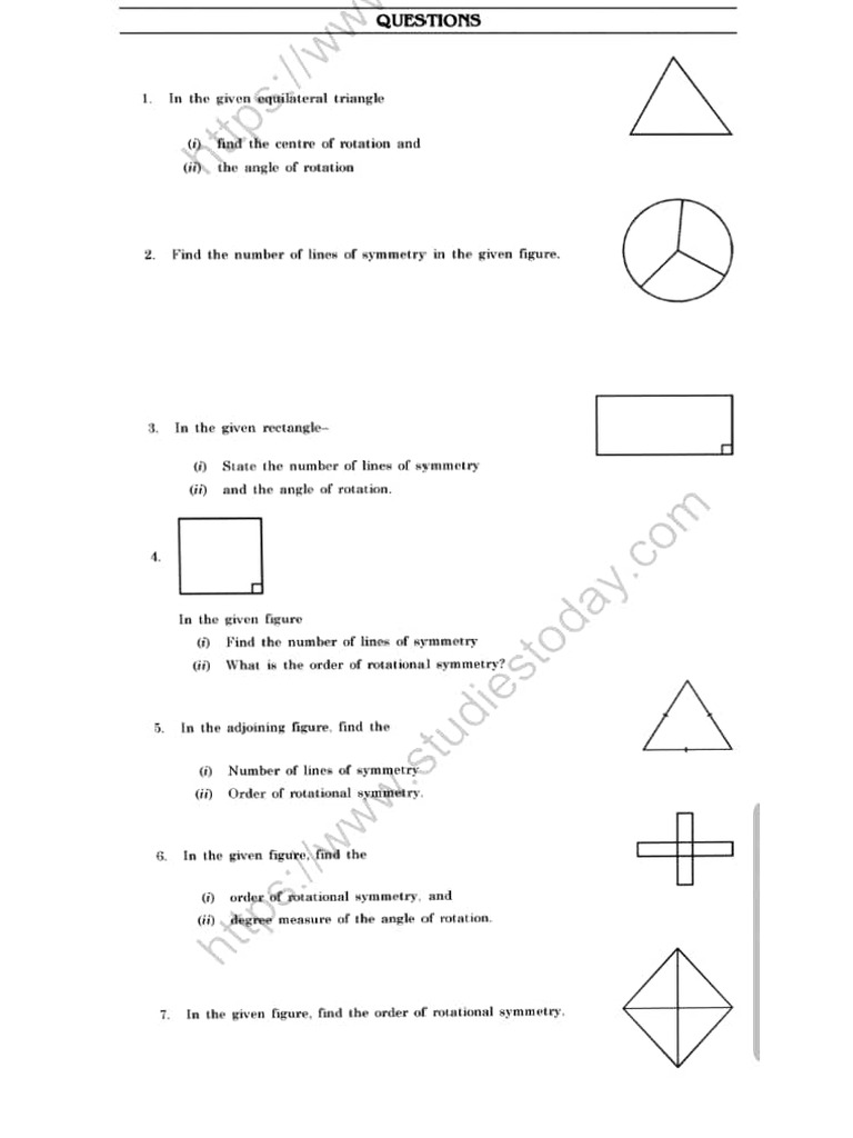 symmetry worksheet | PDF
