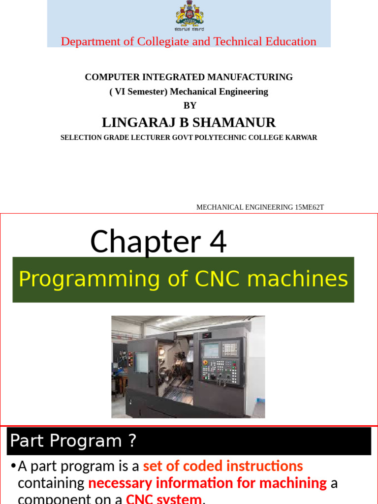 Unit-4 CNC Programming | PDF