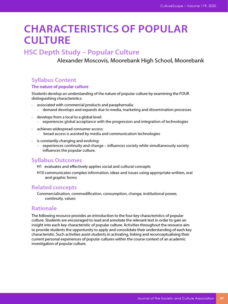 Popular Culture | PDF | Popular Culture | Society