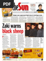 The Sun 2008-10-30 Page01: Zaki Warns Black Sheep