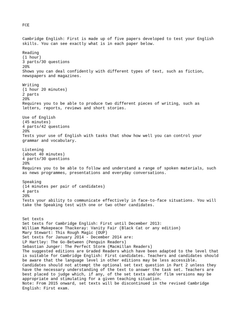 Fce Pdf