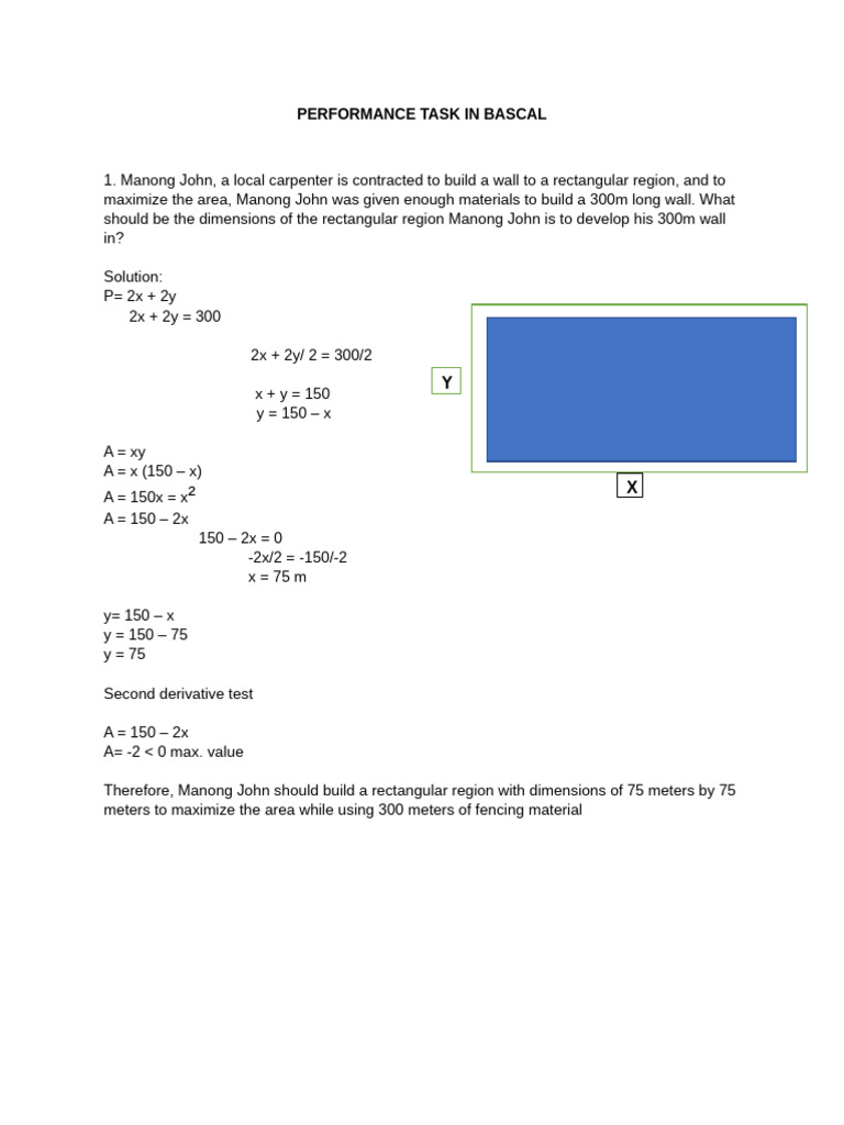 Performance Task in Bascal1 | PDF
