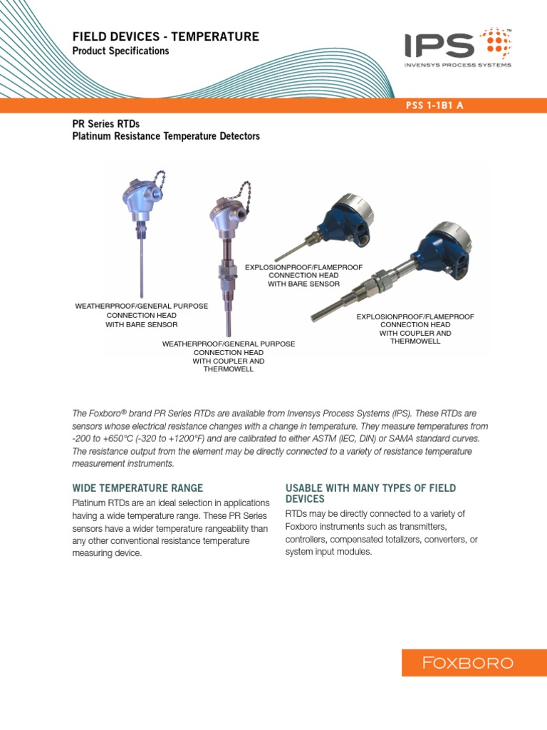 Foxboro RTD | PDF | Nature