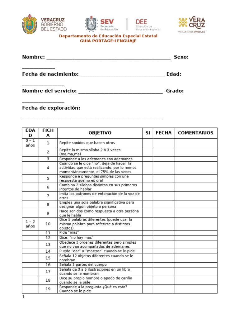 Guia Portage | PDF