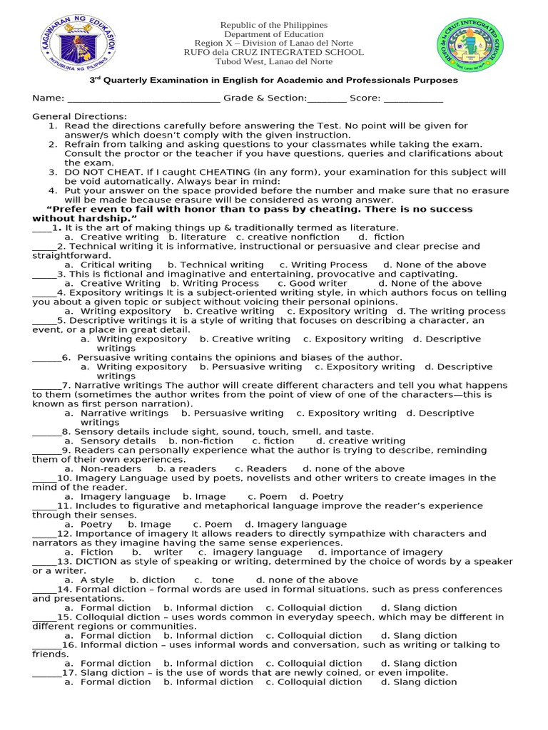 CW Exam | PDF