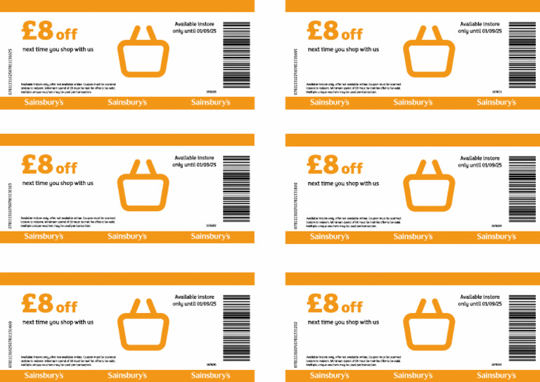 8 Sainsburys Coupon | PDF