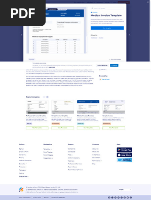 Medical Invoice Template - PDF Templates _ Jotform