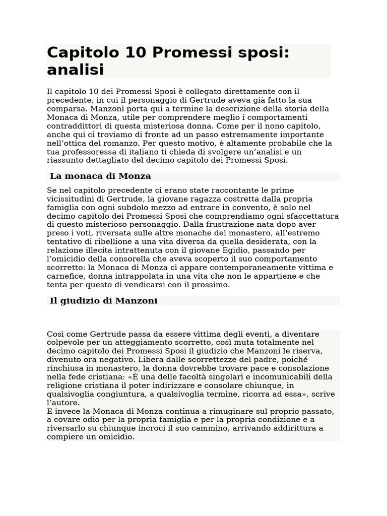Capitolo X | PDF