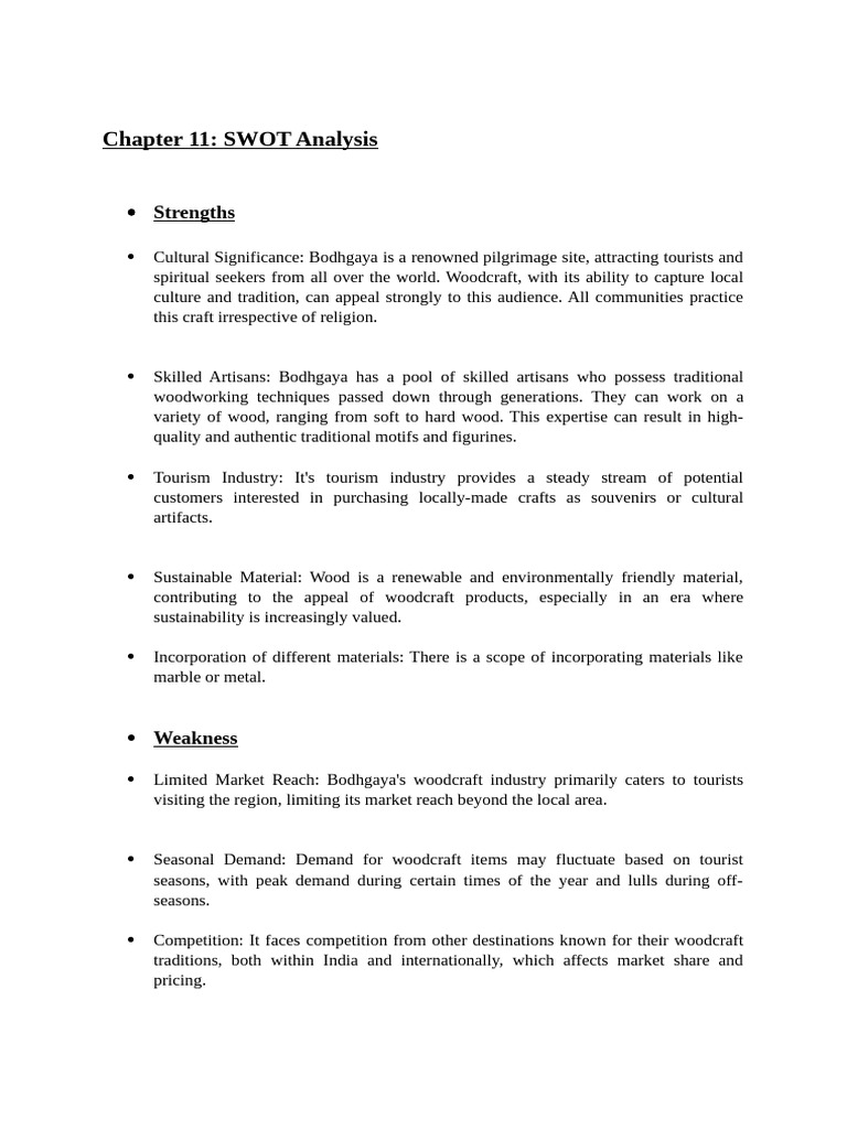 Chapter 11 - SWOT | PDF