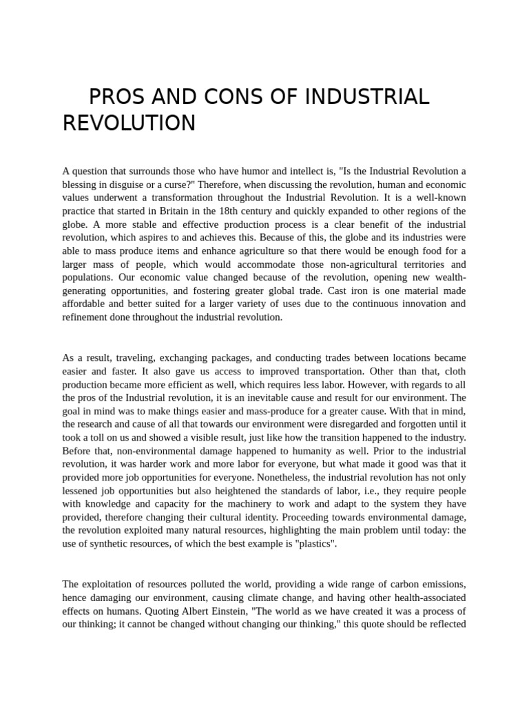 Industrial Revolution | PDF | Industrial Revolution | Mass Production