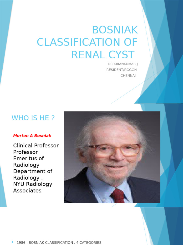 Bosniak classification renal cysts pdf
