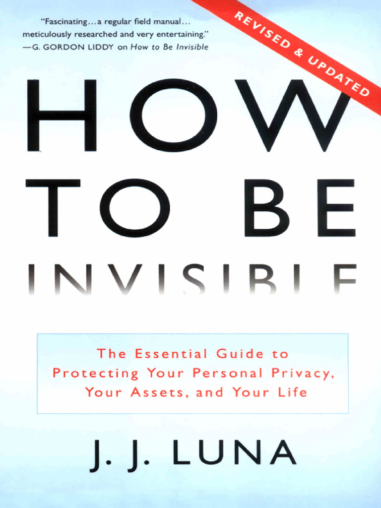 How To Be Invisible Revision | PDF