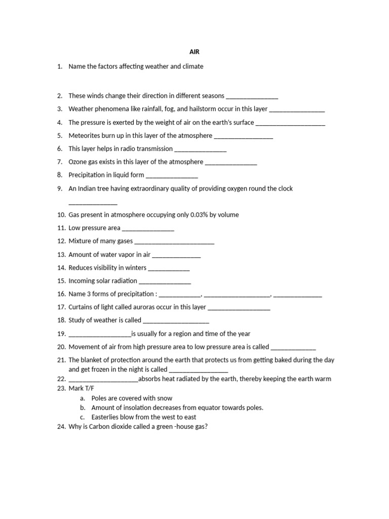 AIR Test Paper | PDF