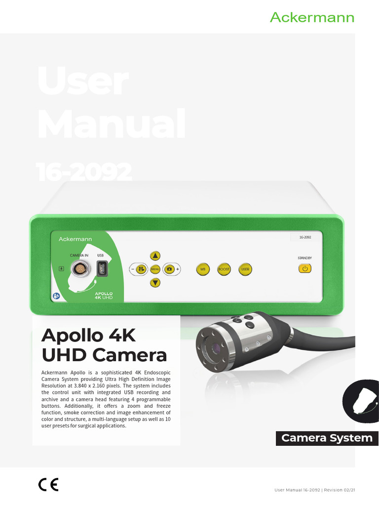 Ackermann Apollo 4K User - Manual-16-2092 | PDF