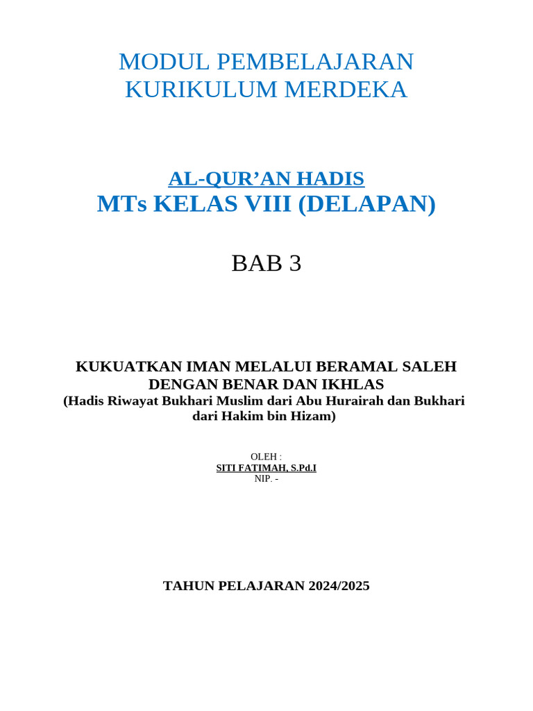 Modul Ajar BAB 3 | PDF