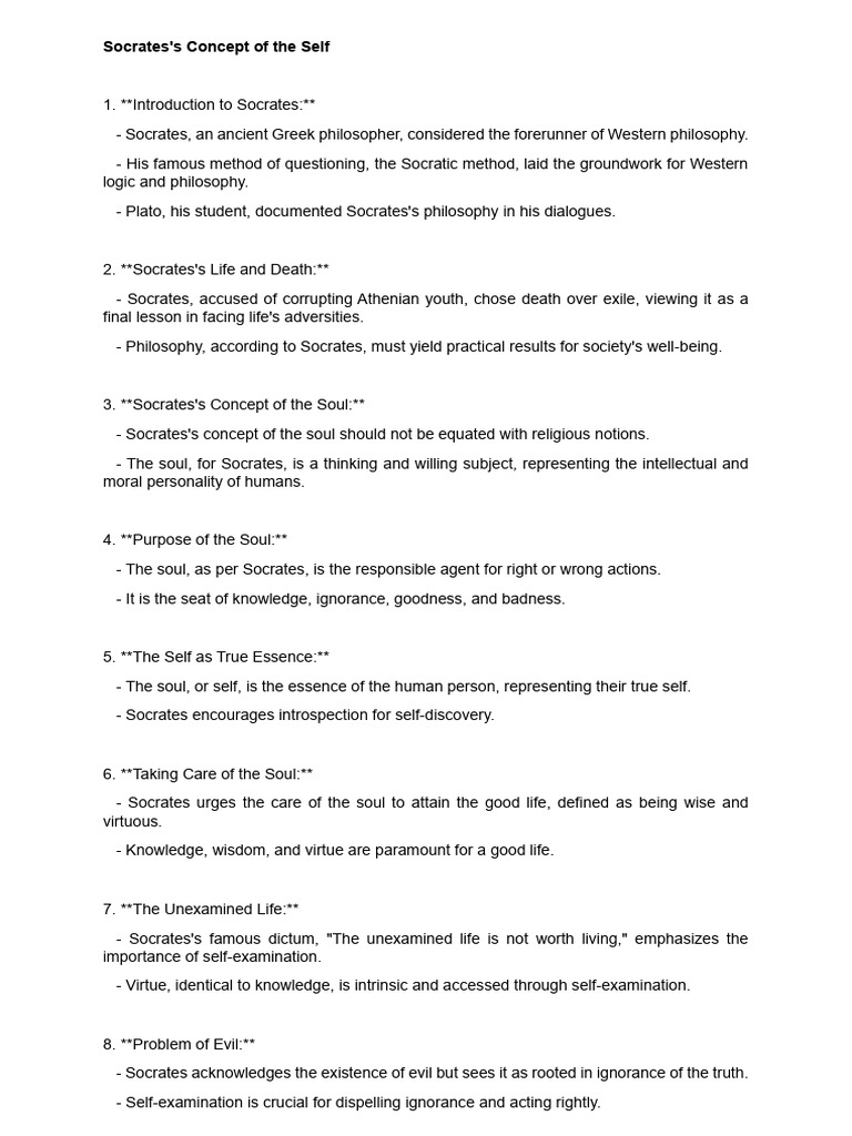 Socrates on the True Self and Soul | PDF | Socrates | Soul