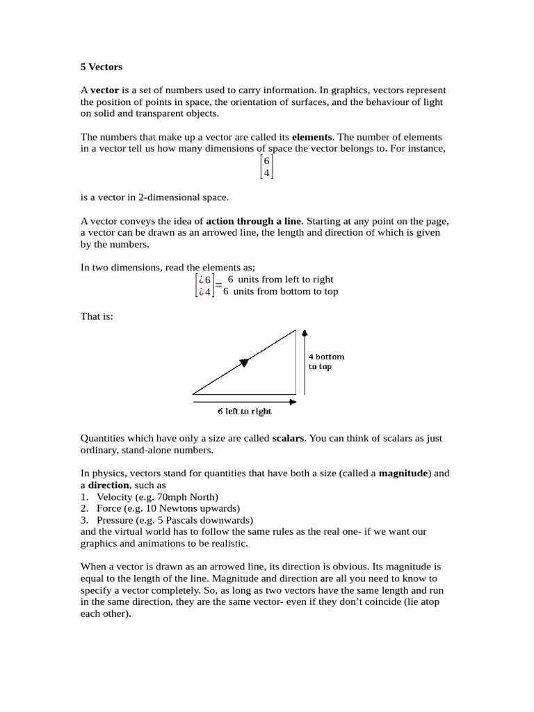 005 Vectors | PDF | Euclidean Vector | Teaching Methods & Materials