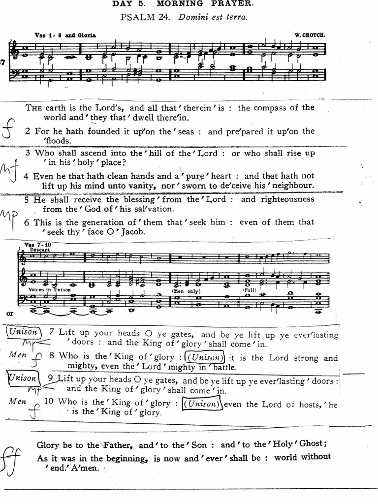 Psalm 24 pdf