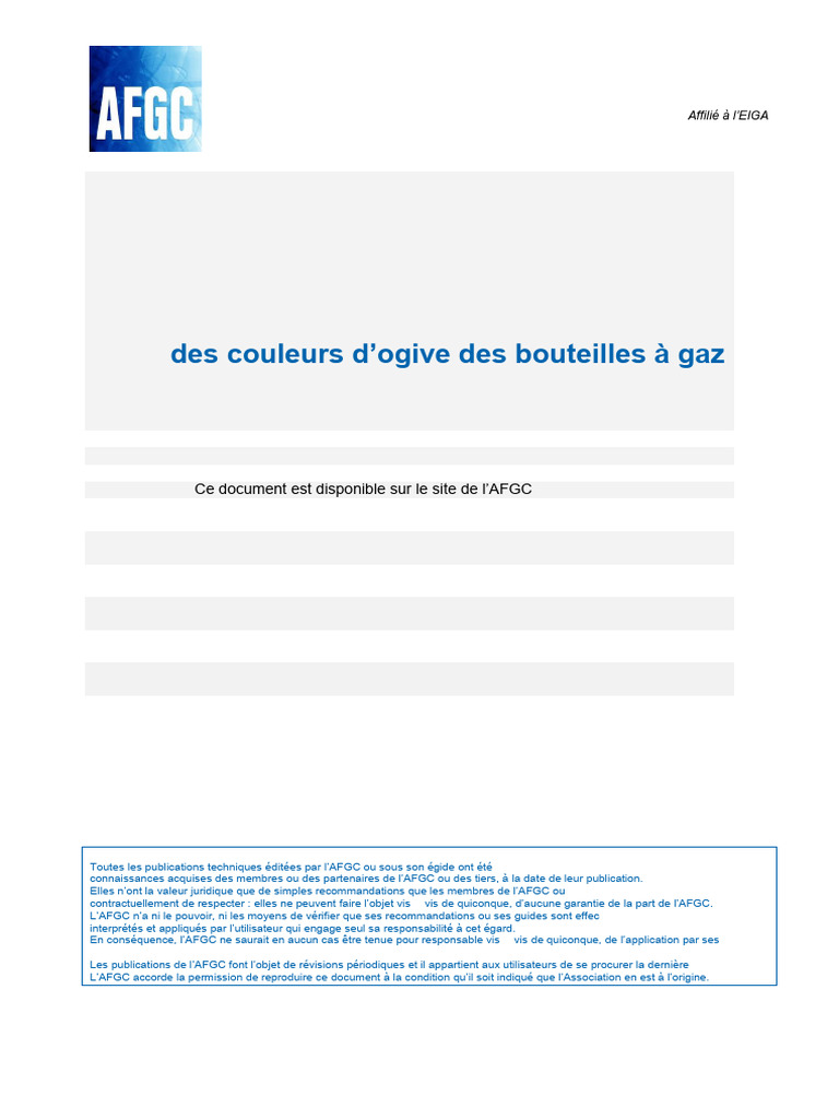 AFGC DOC 124-16 Couleurs Des Ogives - EN 1089-3 | PDF