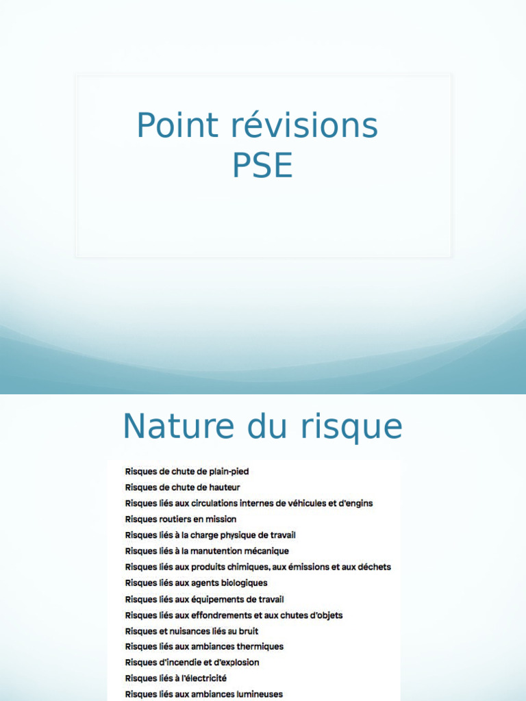 Point Révision Pse | PDF