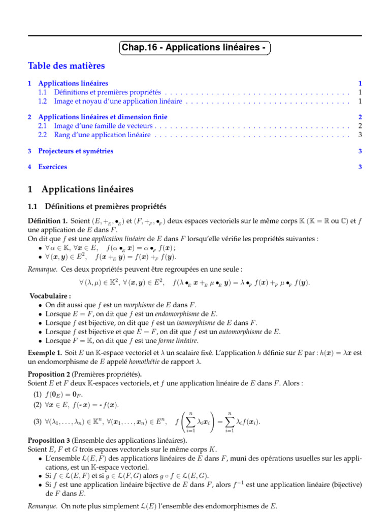 Chap16 - Applications - Lineaires Algèbre | PDF