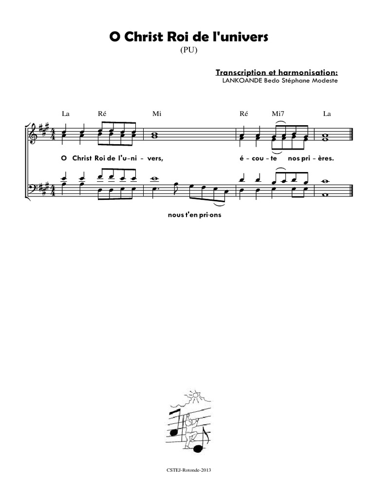 O Christ Roi de L'univers | PDF