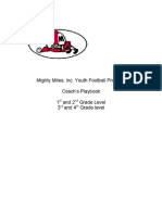 3-4 Mighty Mites Youth Football Coaches Playbook