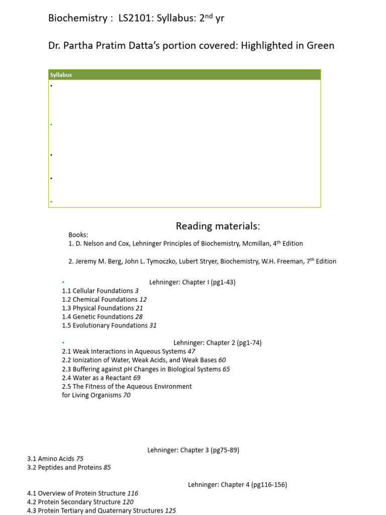 Ls2101 ppds portion of the biochemistry syllabus pdf