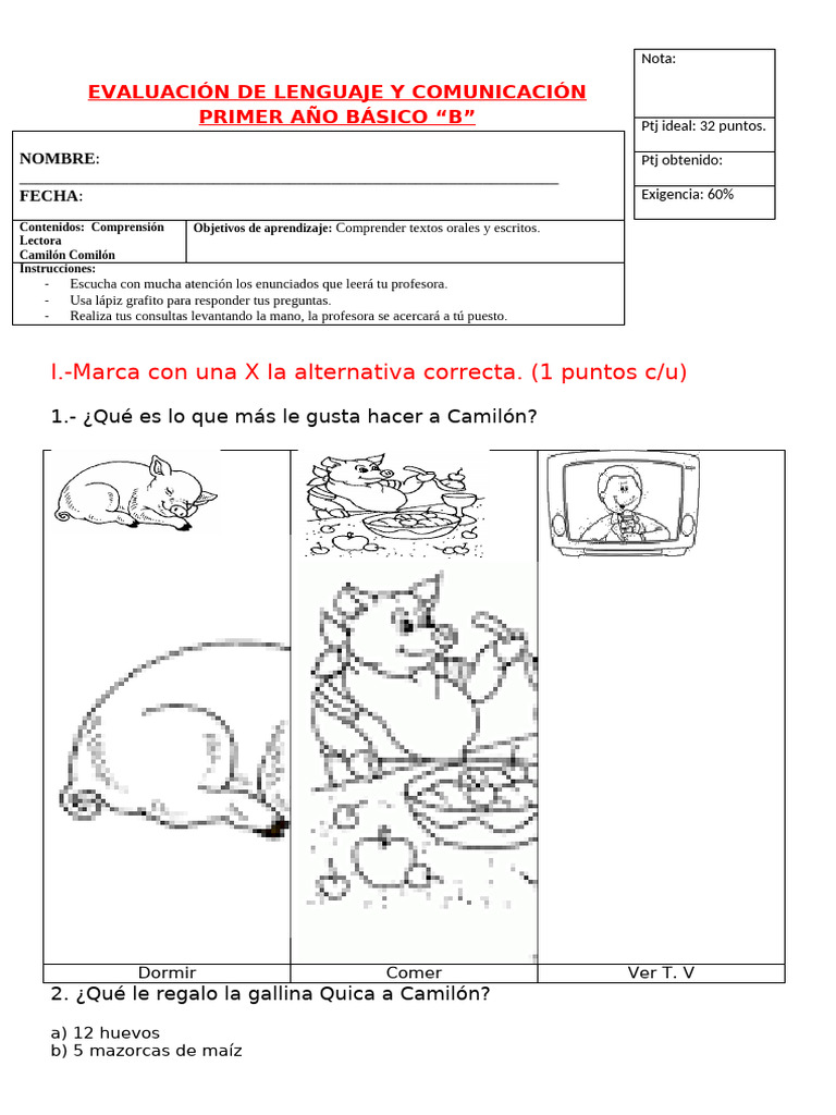 Ev. Camilón Comilón | PDF