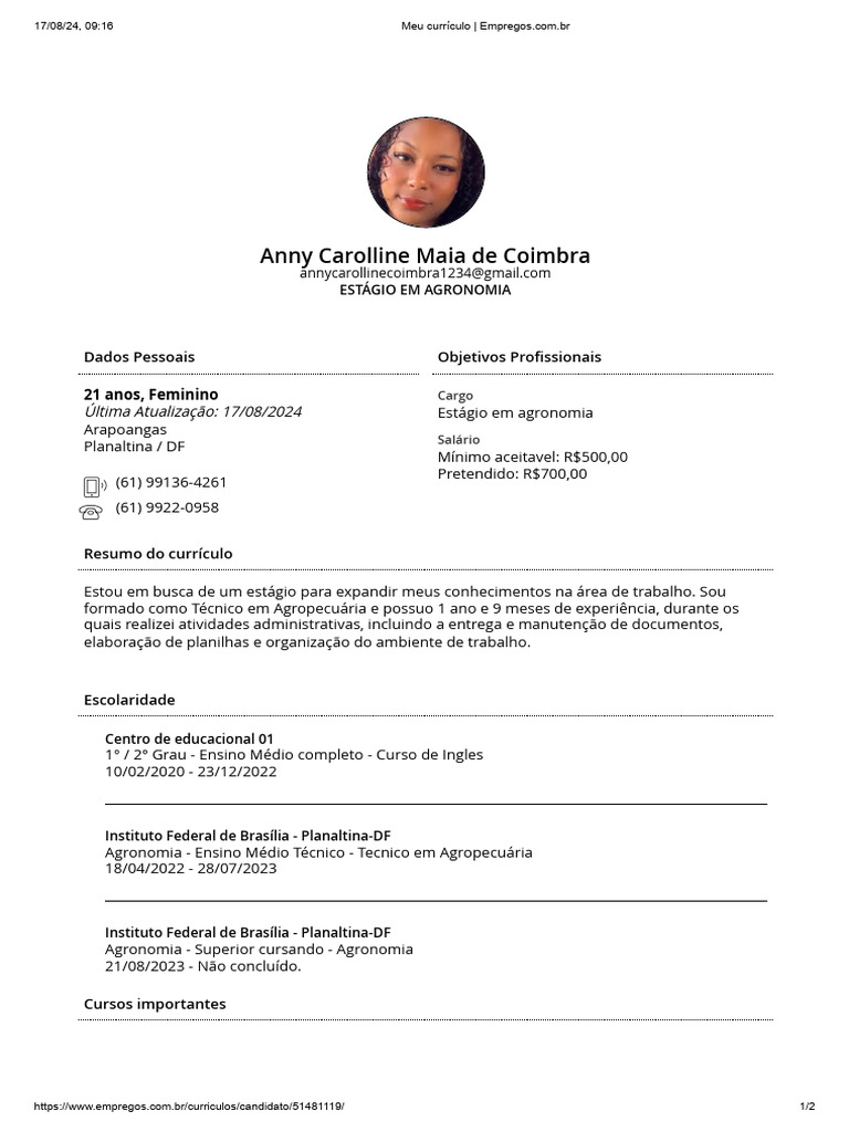 Meu Currículo | PDF