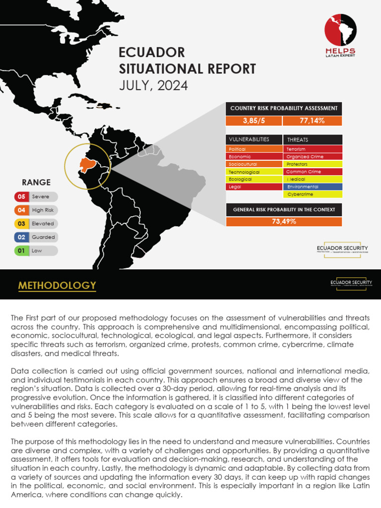 Ecuador Situational Report - July, 2024-1 | PDF
