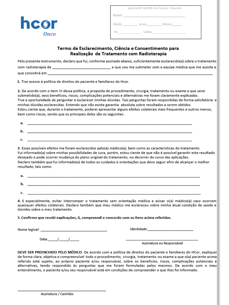 Termo de Consentimento | PDF