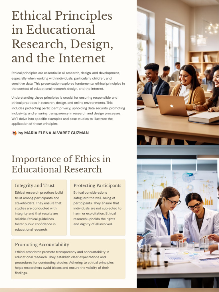 Ethical Principles in Educational Research Design and The Internet | PDF